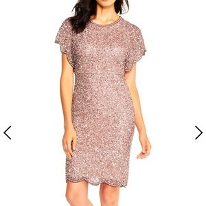 Rose gold bridesmaid dress